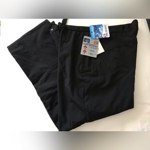 Ski and Snow Free Country Men's Wind & Water Resistant Flex Softshell Pant Black